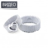 Парные кольца из серебра для влюбленных (покрытие) арт. DAO_066